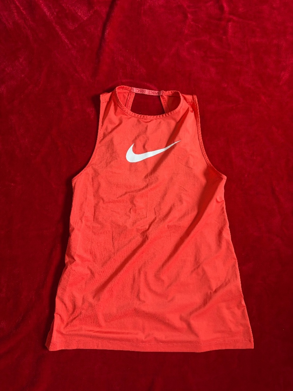 Nike Pro Dri-FIT Coral Keyhole Back Top: Size Small